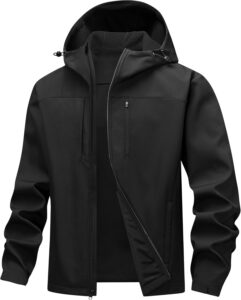 Read more about the article HOTSUIT Mens Softshell Jacket with Hood Water-Resistant Fleece Lined Jacket Men Lightweight Winter Coats for Hiking